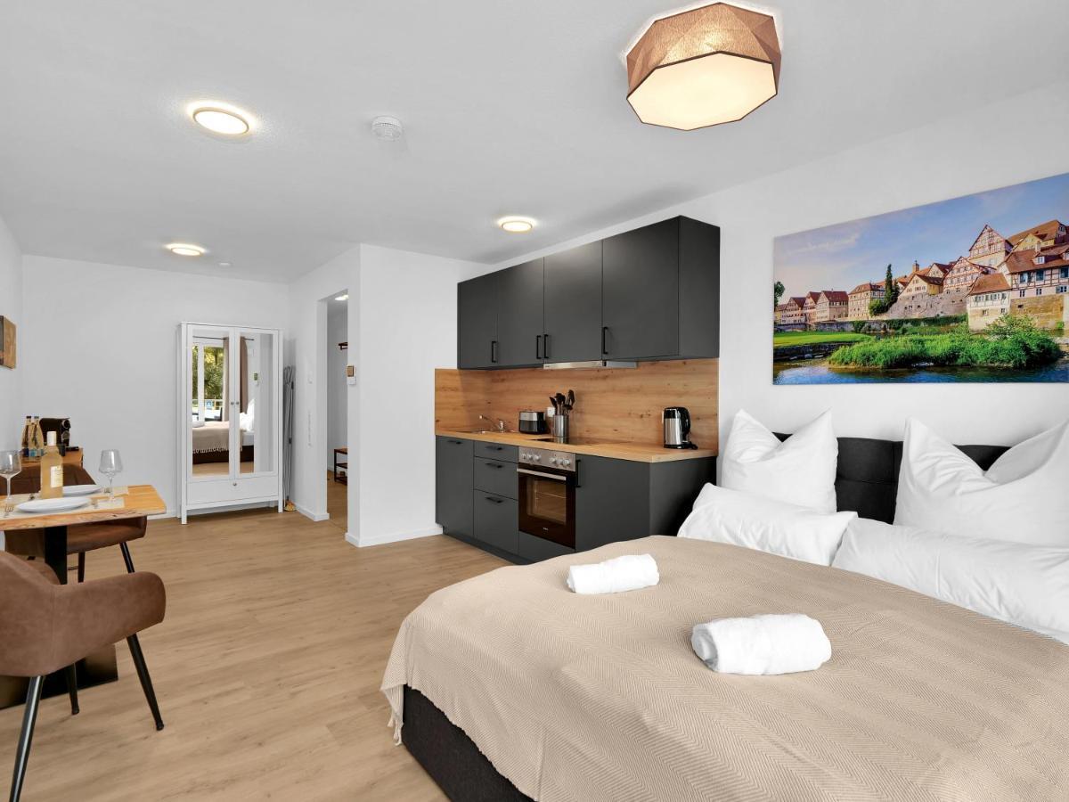 Inhome Studio Apartment - Kueche - Parken - Tv Schwäbisch Hall Extérieur photo