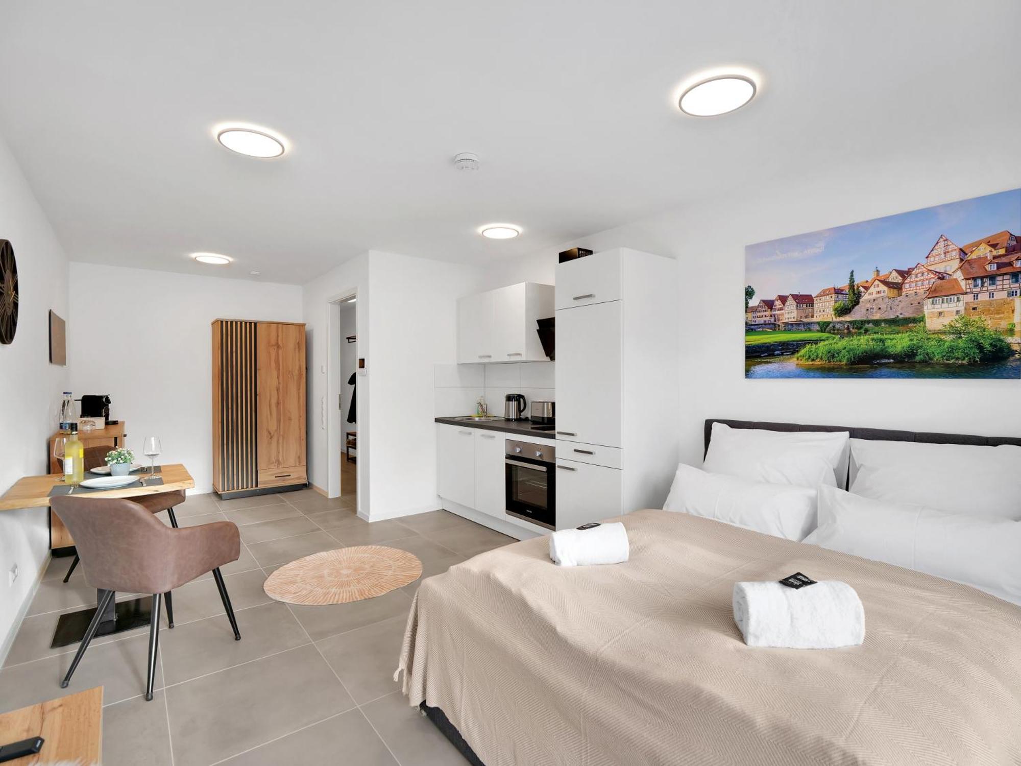 Inhome Studio Apartment - Kueche - Parken - Tv Schwäbisch Hall Extérieur photo
